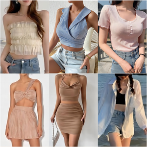 Vêtements pour femmes en gros à bas prix : Robes, chemises, chemisiers, hauts, pantalons, shorts, jupes, manteaux – Vêtements d'occasion en gros, stock d'usine - Product Image 4