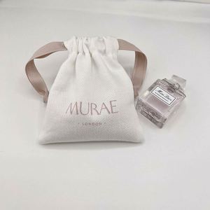 Custom Logo Printed Recyclable Jewelry Gift Canvas Pouch Cotton <b>Drawstring</b> Dust Bag for Rings <b>Bracelets</b> Earrings Glasses Watch - Product Image 6