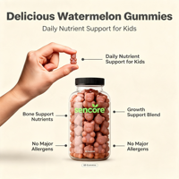 Gummies pour la croissance : favorisent la croissance et le développement osseux, sans sucre, soutien santé pour adultes