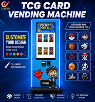 Machine de distribution de cartes TCG entièrement intégrée avec lecteur de cartes à commande à distance Wi-Fi et écran tactile de 32 pouces pour cartes à collectionner/cartes sportives