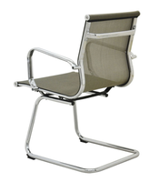 Nouvelle Chaise de Bureau Exécutive Ergonomique Tendance avec Base Chromée, Tissu en Maille Ajustable, pour Réunion, Réception, Visiteur, Invité