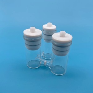 Cellule électrolytique de type H à trois compartiments avec noyau en verre fritté pour usage en laboratoire - Product Image 3