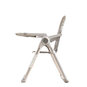 Chaise haute pliable portable en métal pour bébé avec fonction de réglage en <span class=keywords><strong>hauteur</strong></span> pour un usage domestique - Product Image 2