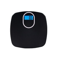 Báscula de plástico Abs para baño, pantalla LED de 180Kg, con luz trasera azul