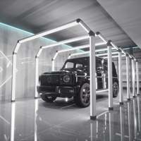 SUEZ DIY Aluminium Led Tunnel Lumière Haut de gamme Cabine de Polissage de Voiture Car Detailing Led Light