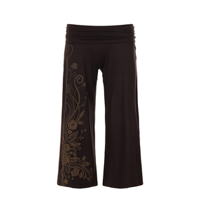 Pantalones Anchos de Punto con Estampado Floral Retro para Mujer, Cintura Baja, Casuales, Estilo Y2K, Vintage, Largos - Product Image 6