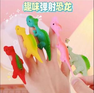Juguete de tirachinas de dedo, Juguete de dinosaurio de pared pegajoso para aliviar el estrés, para el desarrollo de habilidades creativas y diversión, Crazy Turkey - Product Image 3