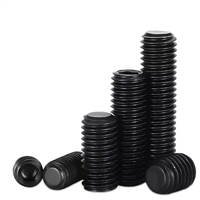 Vis sans tête à six pans creux à pointe plate en acier allié de qualité 12.9, oxyde noir, DIN 913, M1.6 M2 M3 M4 M5 M6 M8 M10 – Vente chaude