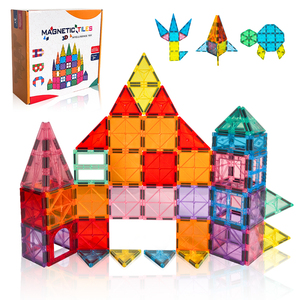 48Pcs Cầu Vồng Tùy Chỉnh 3D Bằng Gỗ Gạch Nhựa Trẻ Em Của Khối Xây Dựng Bộ Từ Tính Chơi Tùy Chỉnh Kích Thước Gcc - Product Image 2