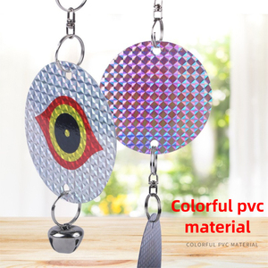 Répulsif à oiseaux laser double face en forme d'œil, réfléchissant, à énergie éolienne, avec cloche sonore, <span class=keywords><strong>pour</strong></span> jardin et cour, prêt à être expédié - Product Image 4