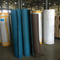 1.38*100m rouleau rouge papier abrasif dureté moyenne oxyde d'aluminium rouleau de tissu abrasif OEM personnalisable Jumbo rouleaux de papier de sable