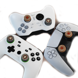 ยางหุ้มจอยสติ๊กสำหรับ <span class=keywords><strong>Xbox</strong></span> <span class=keywords><strong>ONE</strong></span>/PS4/PS5 แผ่นรองคลุมอนาล็อก จอยสติ๊ก ฝาครอบจอยสติ๊ก - Product Image 1
