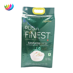 Sachet d'emballage alimentaire personnalisé imprimé, recyclable, de qualité alimentaire, en plastique, pour riz, avec poignée et fermeture thermoscellée - Product Image 2