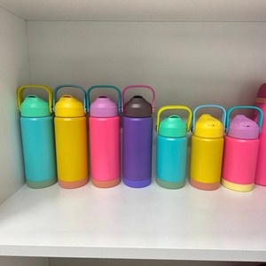 Wholesale Solid Color Stainless Steel Insulated Cup with Space Pot Handle Children's <b>Portable</b> <b>Vacuum</b> Tumbler - Product Image 4