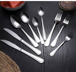 Couverts McCallen pour restaurants, argenterie en acier inoxydable, couverts miroir, cuillère, <span class=keywords><strong>fourchette</strong></span>, <span class=keywords><strong>couteau</strong></span> - Product Image 4