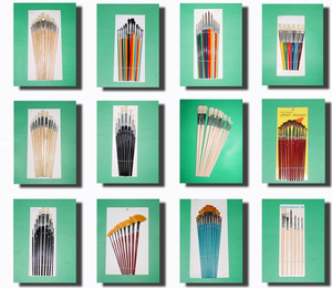 Ensemble de pinceaux de peinture d'artiste <span class=keywords><strong>aquarelle</strong></span> en poils de <span class=keywords><strong>mouton</strong></span> noir de haute qualité pour la peinture de détails fins - Product Image 6