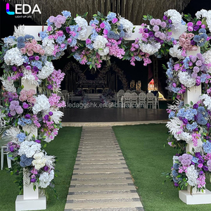 LEDA Wedding <b>Party</b> Event Decor Modern White Square Hanging Flower Outdoor Large Acrylic <b>Backdrop</b> - Product Image 3