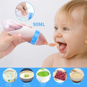 도매 12개 BPA 프리 실리콘 아기 수유 세트 부드러운 장난감 과일 젖꼭지 및 병 숟가락 유아용 - Product Image 2