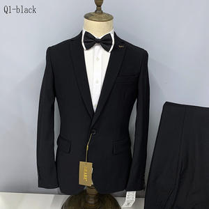 Affaires formel hommes <span class=keywords><strong>costume</strong></span> deux pièces ensemble simple boutonnage peigné revers cranté transfrontalier en gros <span class=keywords><strong>mariage</strong></span> garçon d'honneur <span class=keywords><strong>costume</strong></span> hommes - Product Image 2