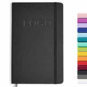 Factory Custom 2024 Planner A5 with Elastic Strap Journal Diary Black Notebook Hard Cover Printed Logo 2024 Diary <b>Note</b> <b>Book</b> - Product Image 1