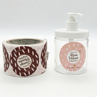 Etiquetas Adhesivas Personalizadas Impermeables de Vinilo BOPP Mate para Envases de Cosméticos, Lociones y Cuidado de la Piel en Rollo