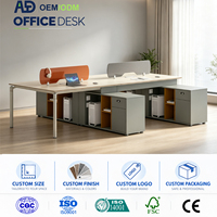 Bureau de travail, mobilier de bureau, table de direction avec armoire latérale, design moderne, mobilier pour espace de travail d'entreprise