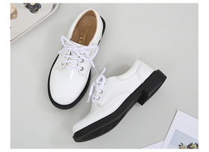 Chaussures plates classiques en cuir verni <span class=keywords><strong>Oxford</strong></span> confortables pour garçons et filles, style uniforme scolaire, pour tout-petits - Product Image 3