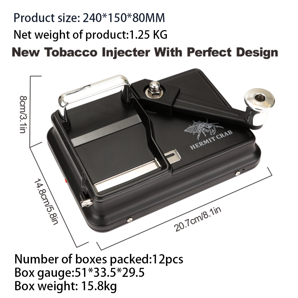 cigarette rolling machine walmart Hermit Crab Tobacco Rolling Machine 6.5mm Multifunctional Metal Manual Cigarette  Maker