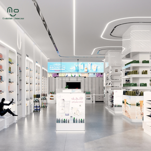 Étagères de pharmacie en bois avec éclairage LED pour présentation en magasin médical - Présentoir de vente au détail écologique - Meilleures ventes - Product Image 4