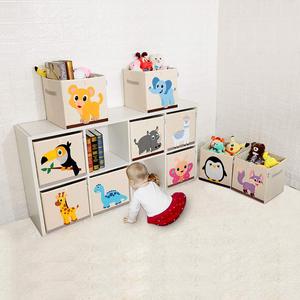 <span class=keywords><strong>Cube</strong></span> de rangement pliable en tissu pour jouets d'enfants, organisateur de chambre d'enfant, étagère de salle de jeux, <span class=keywords><strong>panier</strong></span> de placard avec couvercle, OEM ODM, pliable pour enfants - Product Image 5