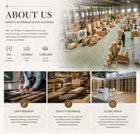Pisos de roble aprobados por ISO 9000, tablones de madera dura estilo parquet de gran formato para venta al por mayor