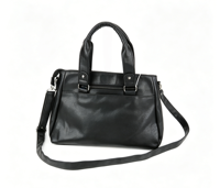 Schwarze Kunstleder-Handtasche für Damen, Designer PU-Leder Shopper mit Großer Kapazität, Mehreren Reißverschlusstaschen, Diebstahlsicher, Tragbar für Büro und Arbeit