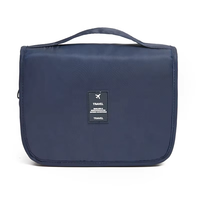 Sac de maquillage unisexe de haute qualité avec logo personnalisé, en polyester, organiseur de voyage pour cosmétiques, trousse de toilette suspendue pour salle de bain