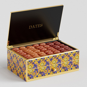 2024 nouveau Style bois luxe Baklava Dates <span class=keywords><strong>chocolat</strong></span> emballage emballage coffrets cadeaux Date boîte pour le Ramadan - Product Image 3