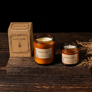 Bougie parfumée sur mesure, coffrets cadeaux haut de gamme, parfums faits main couleur thé pour situations d'urgence et prévention des catastrophes, vente en gros. - Product Image 3