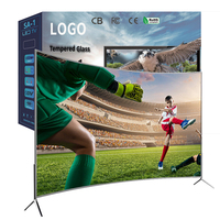 Téléviseur LED 4K 55 pouces Smart TV incurvée Grand écran 4K Téléviseur Ultra HD 55 pouces