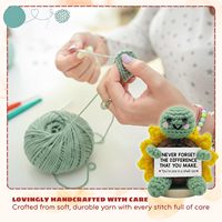 Tortue positive inspirante en crochet, faite à la main, en tricot émotionnel, poupée de gratitude, cadeau de Noël
