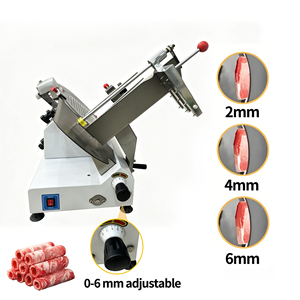 Trancheuse à viande congelée électrique en acier inoxydable de 10 pouces pour boucheries et cuisines - Product Image 3
