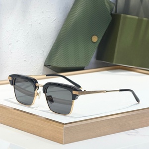 AKO Euclid AKS-526 51-21 Occhiali da Sole <span class=keywords><strong>di</strong></span> Alta Qualità per Uomo e Donna, Design Classico Punk <span class=keywords><strong>di</strong></span> Lusso in Titanio UV400 con Scatola - Product Image 3