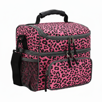 Sac Isotherme Léopard Camouflage Double Couche en Polyester Résistant à l'Eau avec Sangle Réglable – Fabrication Personnalisée