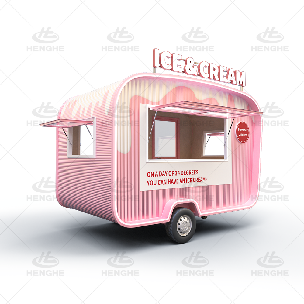Full Kitchen Equipment Food Trailer Pizza Coffee Shop Bakery Mobile Street Truck Hot Dog Customized Food Cart