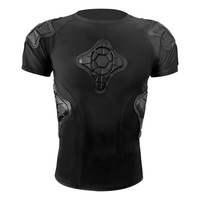 Chemise de protection personnalisable pour moto, noire, à manches courtes, pour adulte, protection ski, vêtements de cyclisme, armure corporelle moto