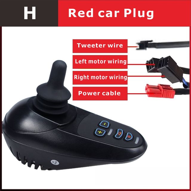 Electric Wheelchair Controller Brushed Motor Separate Type Wheelchair Joystick Controller with Brake Function DC24V