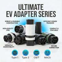 Adaptateur de chargeur EV 32A 7kW 22kW Type 2 vers GBT Type 1 Monophasé Triphasé avec convertisseur de charge portable LED OEM ODM Usine
