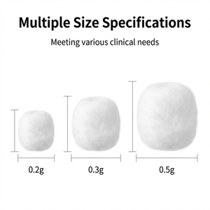 Boules de coton médical jetables absorbantes dégraissées 100% coton pur pour pharmacie - Product Image 4