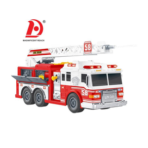HUADA 2025 vente en gros <span class=keywords><strong>de</strong></span> voiture <span class=keywords><strong>de</strong></span> <span class=keywords><strong>camion</strong></span> <span class=keywords><strong>de</strong></span> pompiers rouge à jet d'eau électrique pour enfants avec lumière et son - Product Image 1