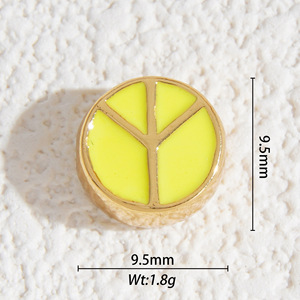 Multi Colored Enamel Beads Mixed Shapes For <b>Bracelet</b> Making <b>Copper</b> Oil Dripping Jewelry Findings - Product Image 4