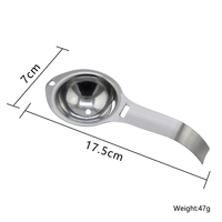 SUS 304 nouveaux outils d'oeufs de gadget de cuisson séparateur de filtre de jaune blanc diviseur d'oeufs en acier inoxydable