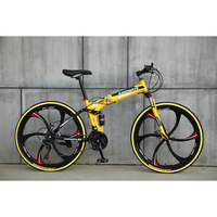 VTT pour homme, modèle Firefox, 21 pouces, 26 pouces en une seule pièce, vélo pliable, 20 pouces, vitesses, alliage, frein à arête de poisson, vélo pliable portable