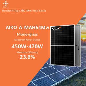 Module solaire bifacial AIKO Comet Series 615W, double vitrage, ABC, type N, efficacité 25%, sans taxes, entrepôt UE, prêt à être expédié - Product Image 1